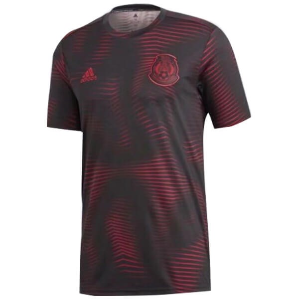 Camiseta de Entrenamiento México 2019 Negro Rojo